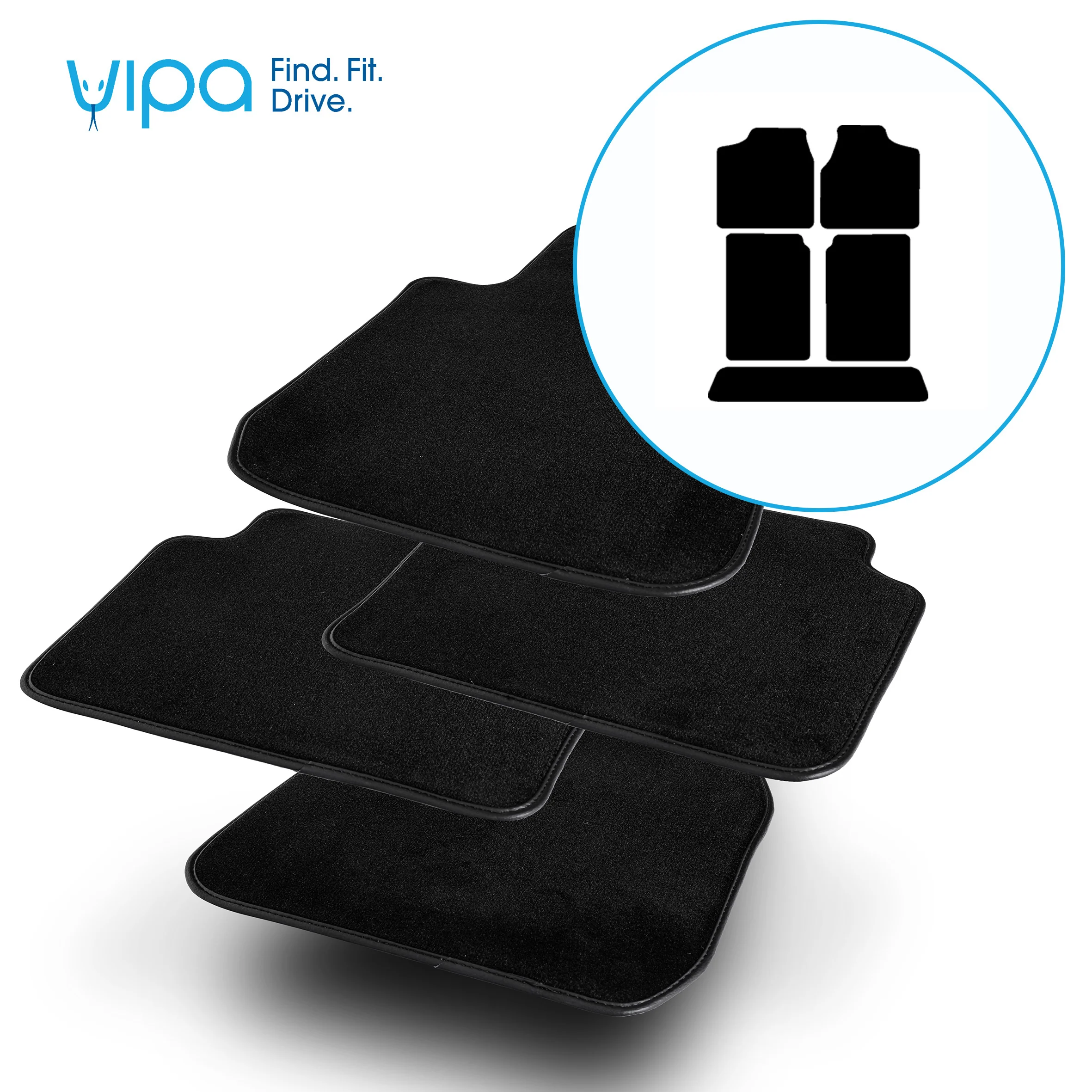 CHRYSLER VOYAGER MPV 2001 ONWARDS - CAR MAT SET