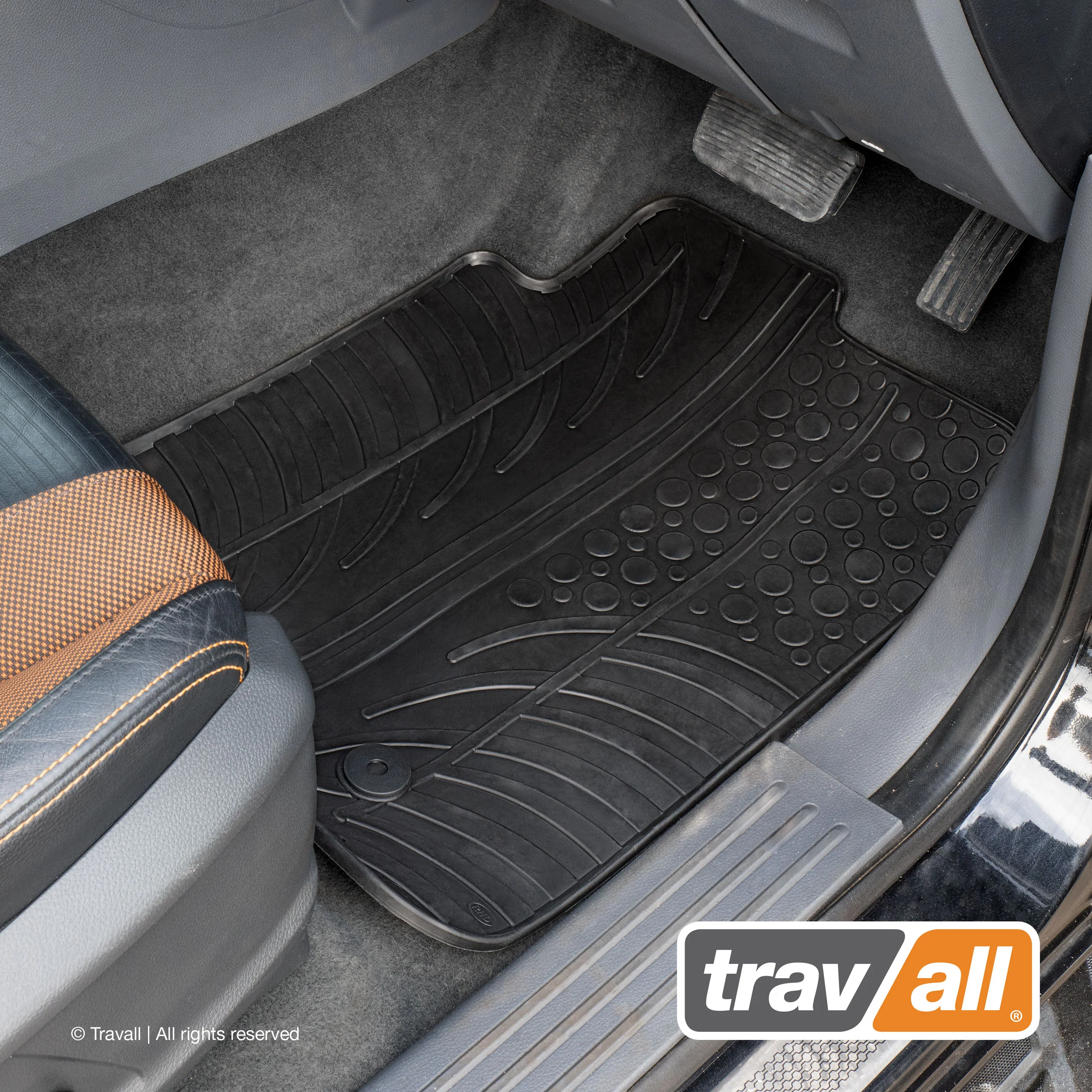 FORD RANGER DOUBLE CAB 2011-2019 Rubber Car Mats Set (4 Mats) - Image 3