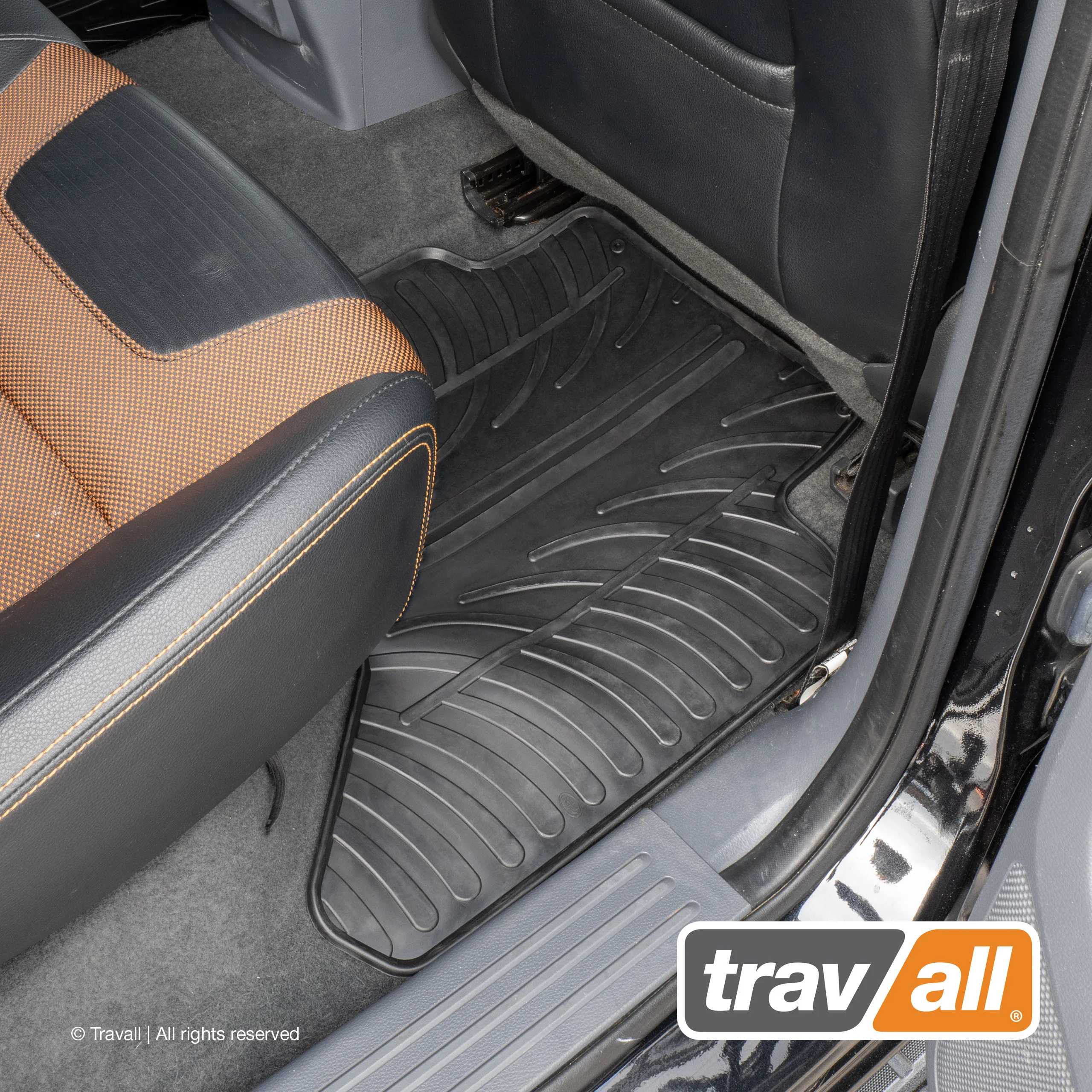 FORD RANGER DOUBLE CAB 2011-2019 Rubber Car Mats Set (4 Mats) - Image 4