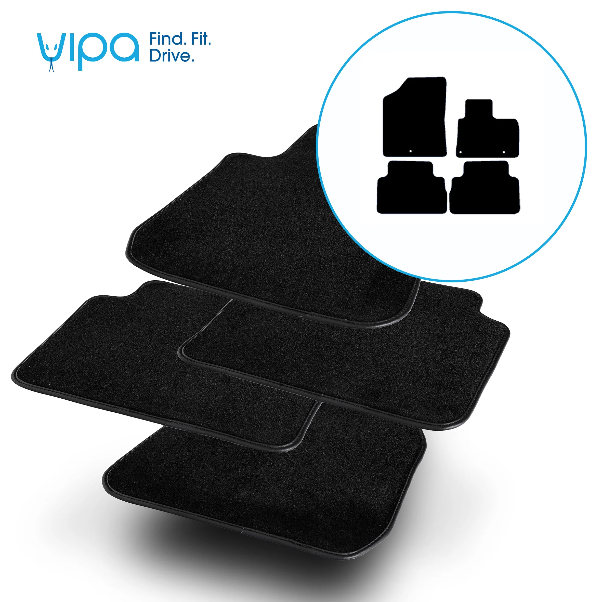 HYUNDAI SANTA FE HYBRID 2021 ONWARDS - CAR MAT SET