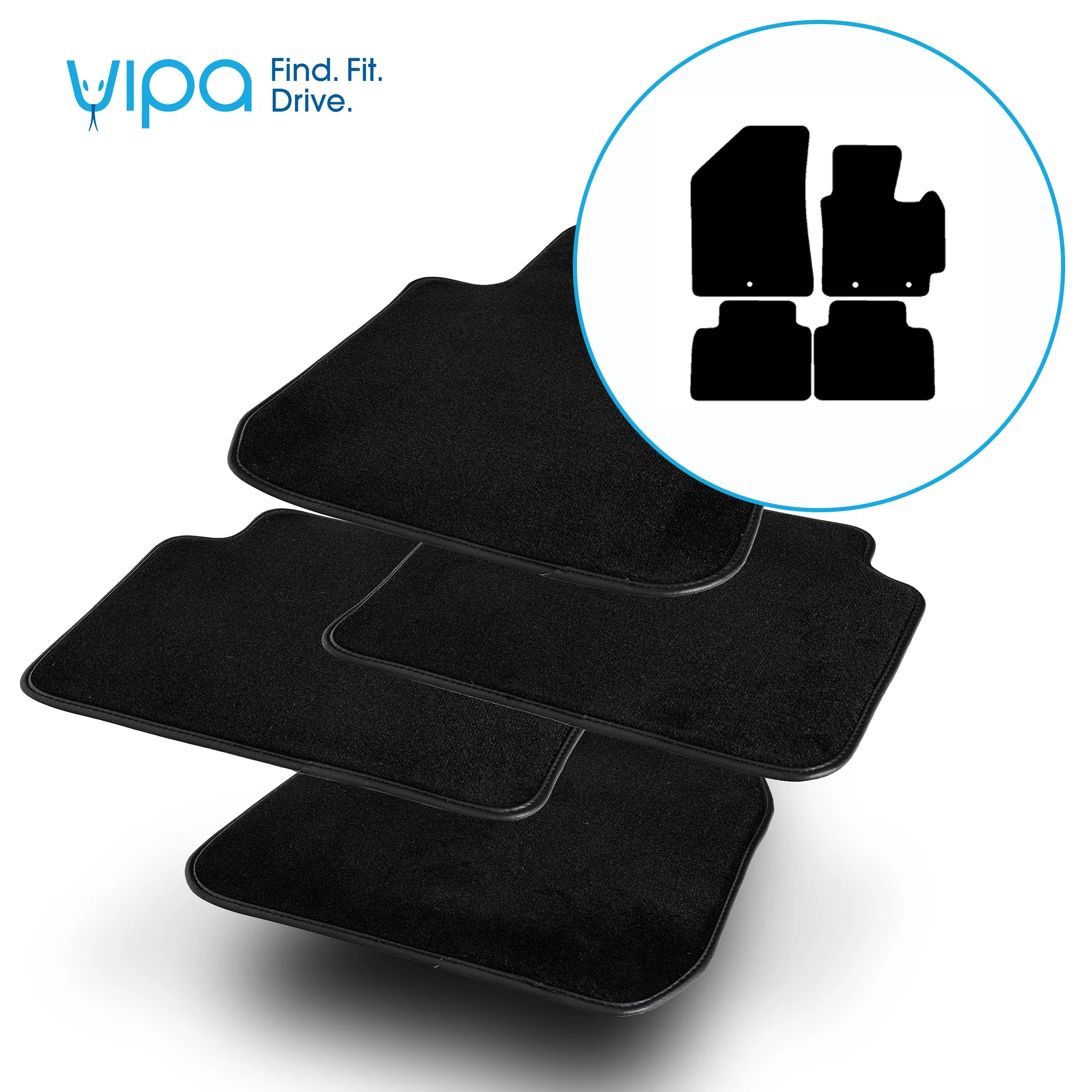 KIA SOUL NOT EV HATCHBACK 2014 ONWARDS - CAR MAT SET