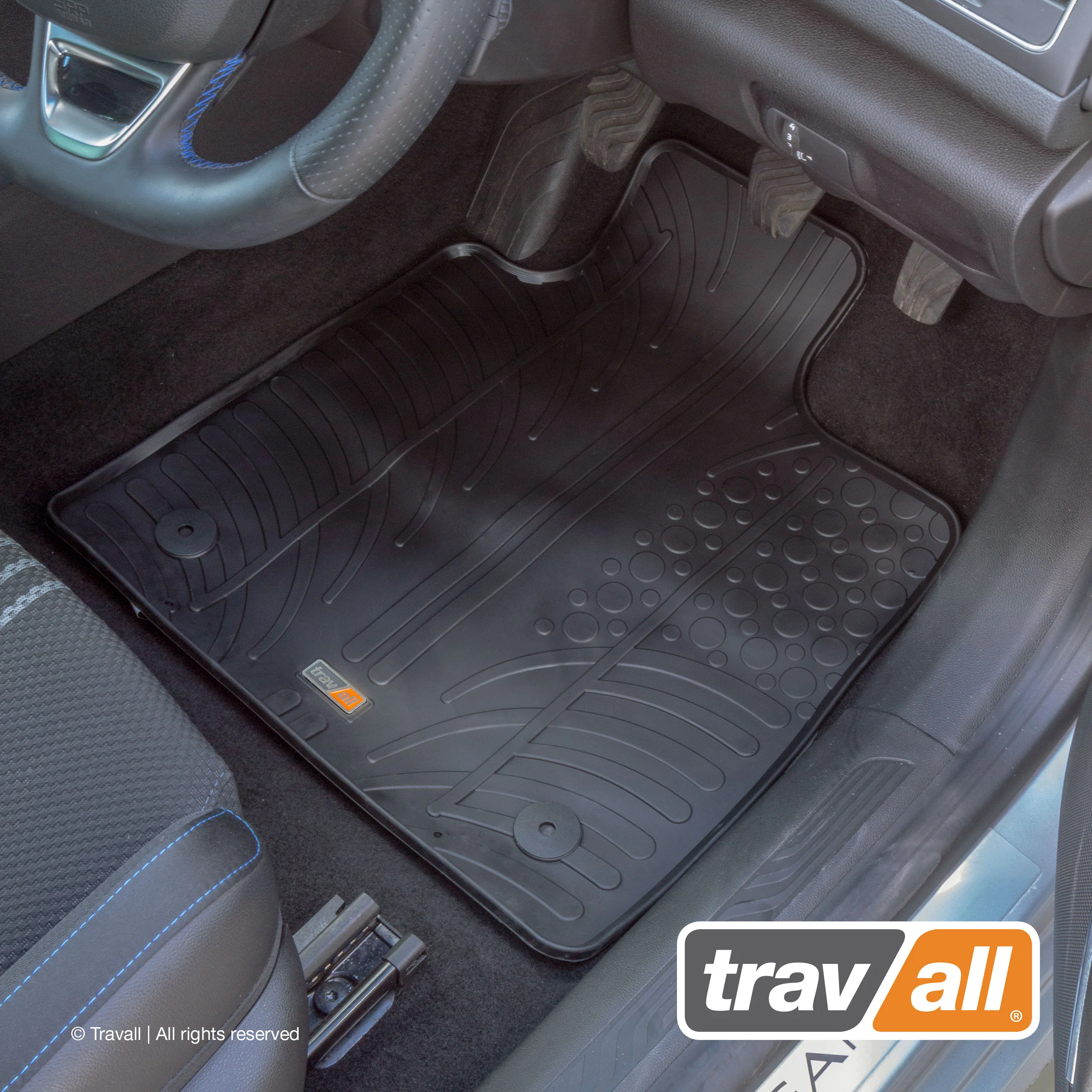 RENAULT MEGANE 5 DOOR HATCHBACK 2016-2022 Rubber Car Mats Set (4 Mats) - Image 3