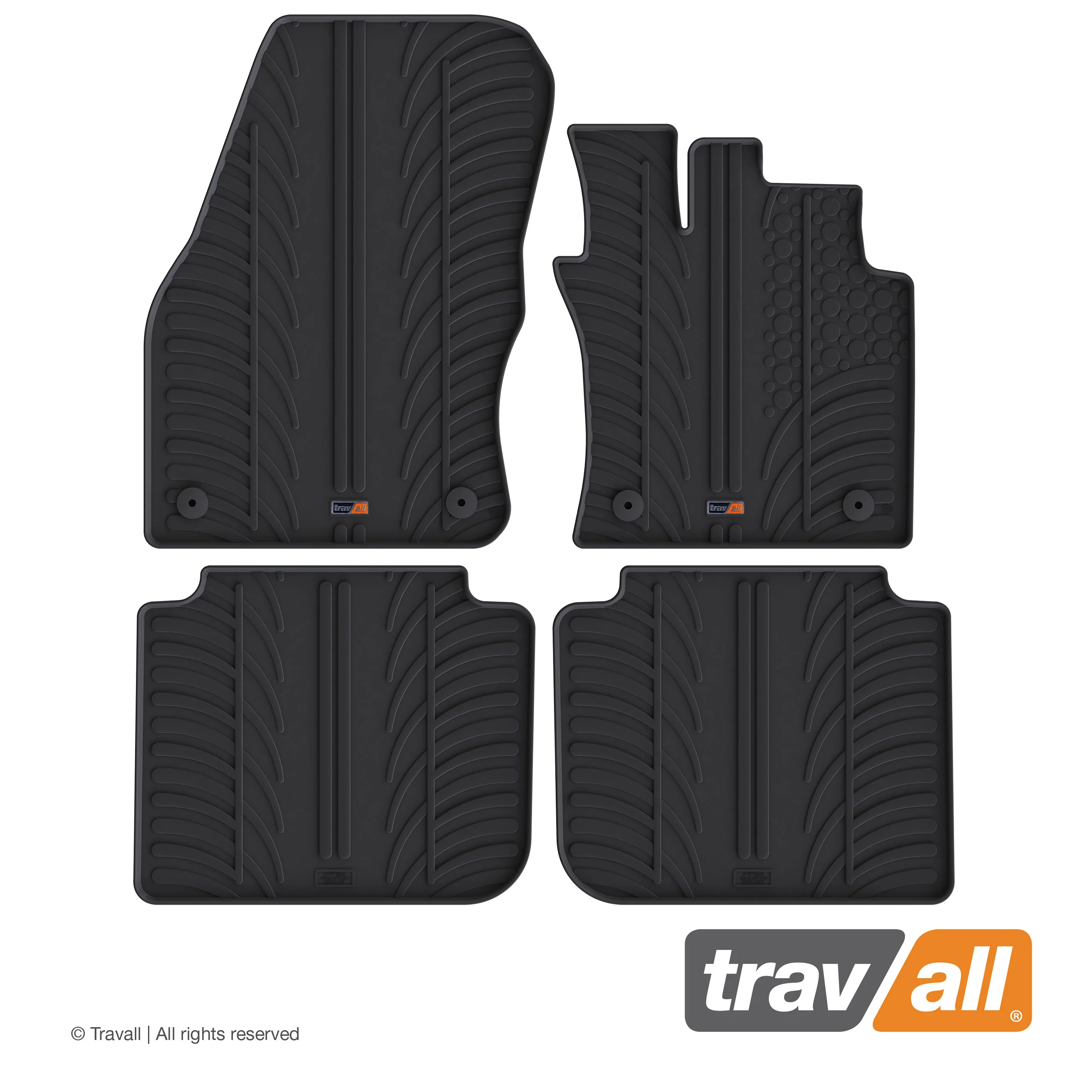 VOLKSWAGEN TIGUAN ALLSPACE 2018-CURRENT Rubber Car Mats Set (4 Mats)